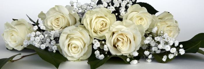 a white roses bouquet